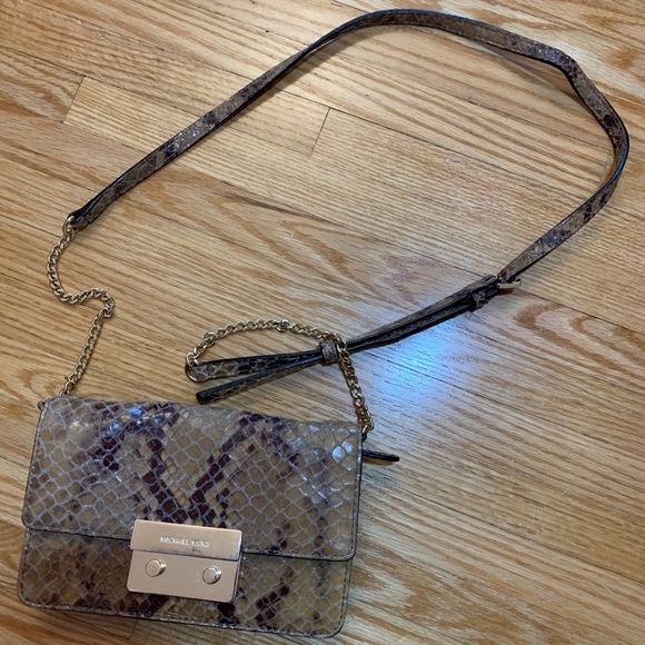 Michael Kors Handbags - Michael Kors snakeskin crossbody
